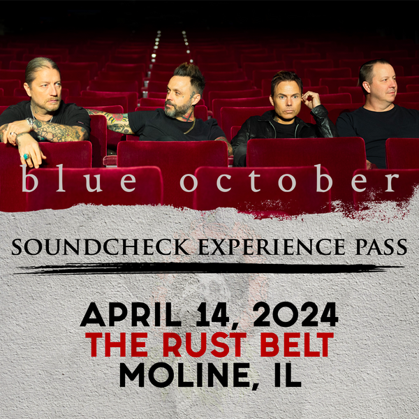 Blue October - Soundcheck Experience - 04/14 - The Rust Belt - Moline, IL (5:00pm)
