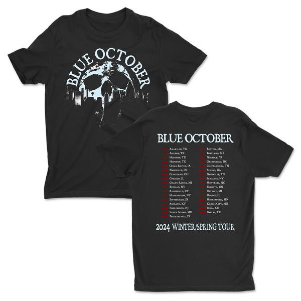 Blue October - STTA Skull Skyline 2024 Spring Tour Tee