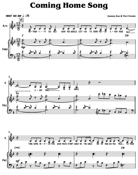 Sammy Rae - Coming Home Song Transcription Download