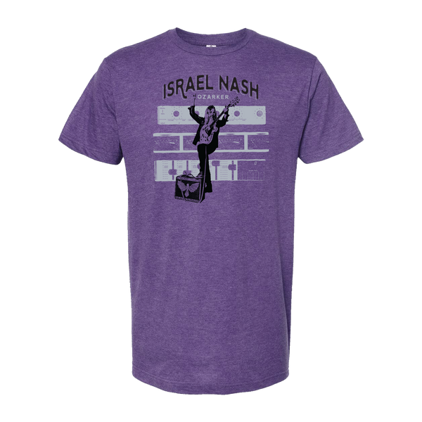 Israel Nash - Rock On Heather Purple Tee