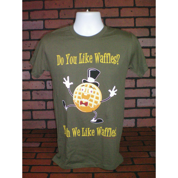 Parry Gripp - Dancing Waffle Olive Green Tee