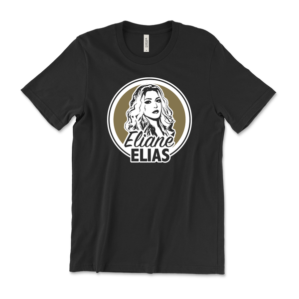 Eliane Elias - Black Record Logo Tee