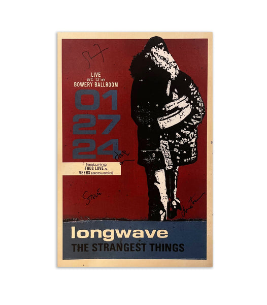 Longwave - Autographed Strangest Things Anniversary NYC Show Poster