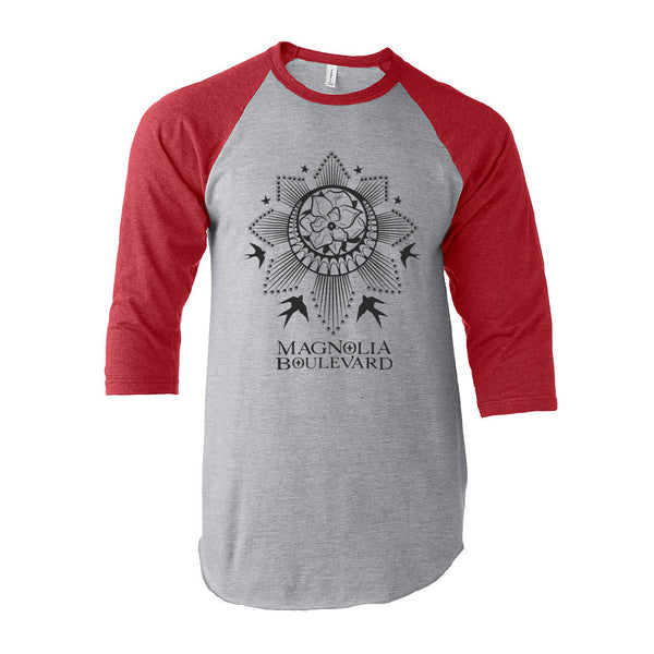 Magnolia Boulevard - Red/Gray Baseball Tee