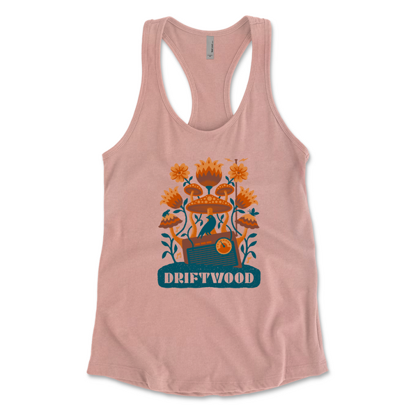 Driftwood - Mushroom Logo Tank - Pink