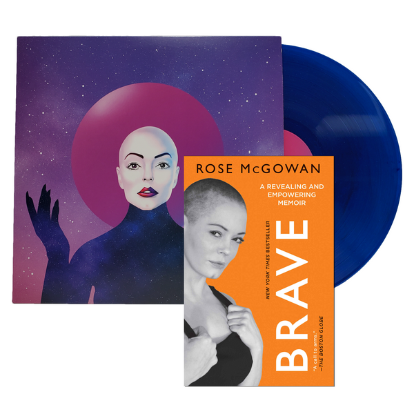 Rose McGowan - Planet 9 vinyl & BRAVE (paperback) Bundle