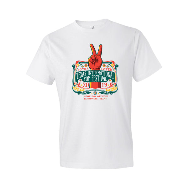 Texas International Pop Festival - Full Size Logo Tee (White)