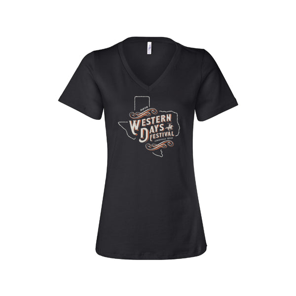 Lewisville Western Days - Ladies V-Neck Tee