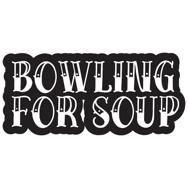 Bowling For Soup - BFS Black and White Logo Sticker