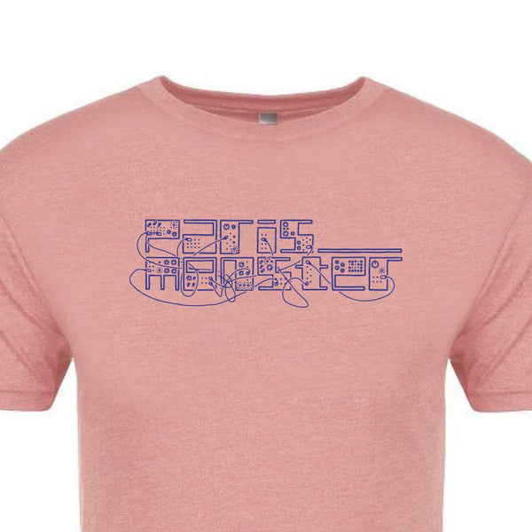 Paris Monster - Synth Logo Ladies Tee (Desert Pink)