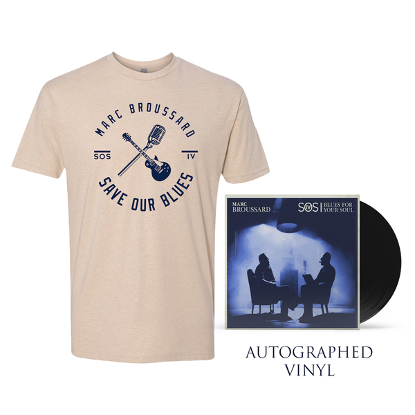 Marc Broussard - S.O.S. IV Autographed Vinyl + Save Our Blues Tee