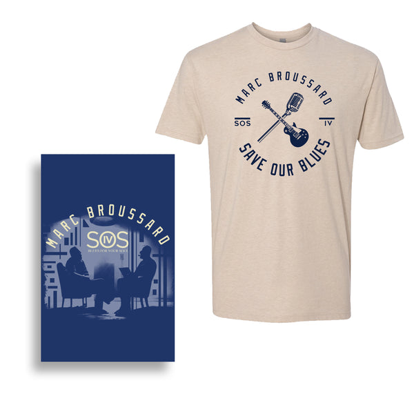 Marc Broussard - S.O.S. IV Album Poster + Save Our Blues Tee