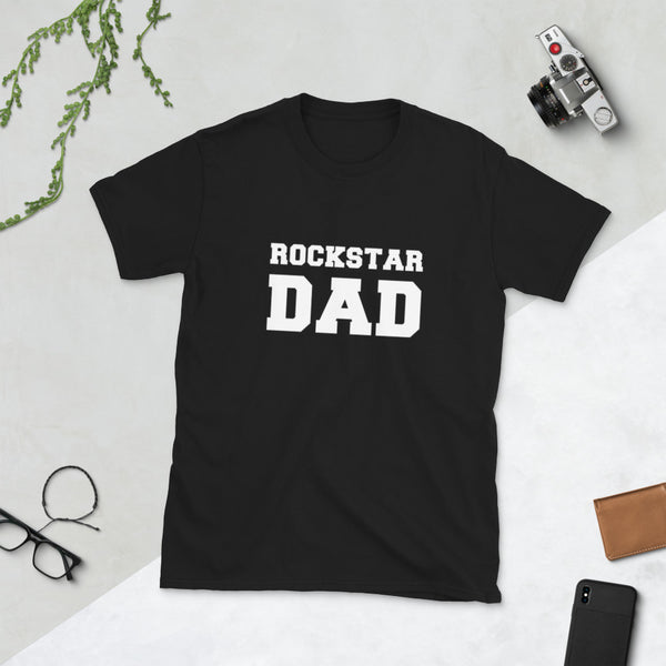 Rockstar Dad - Black Logo Tee