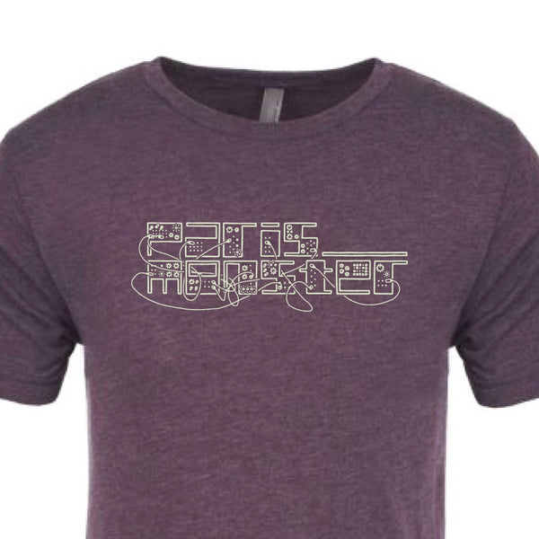 Paris Monster - Synth Logo Tee (Vintage Purple)