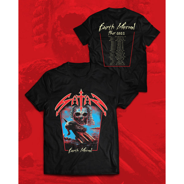 Satan - Earth Infernal US Part 2 Tour Tee (Large Only)