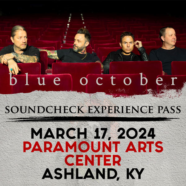 Blue October - Soundcheck Experience - 03/17 - Paramount Arts Center - Ashland, KY (5:00pm)