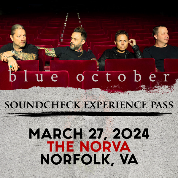 Blue October - Soundcheck Experience - 03/27 - The Norva - Norfolk, VA (5:00pm)