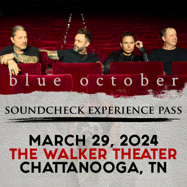 Blue October - Soundcheck Experience - 03/29 - The Walker Theater - Chattanooga, TN (5:00pm)