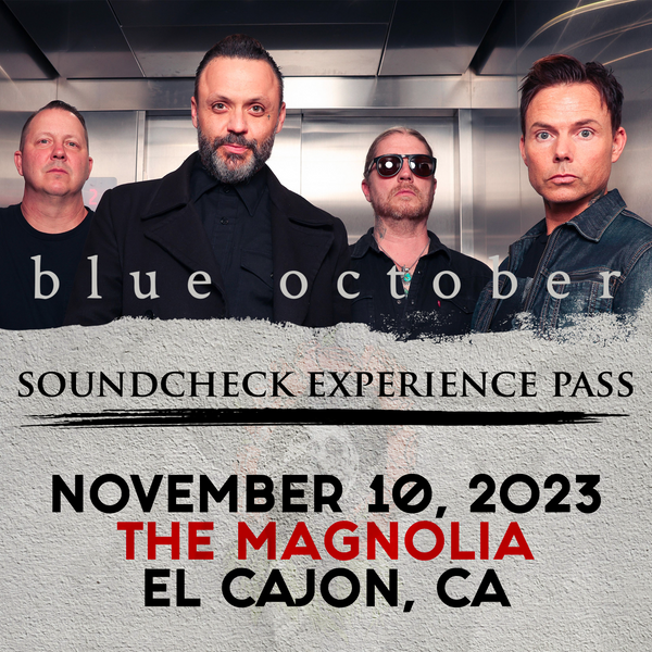 Blue October - Soundcheck Experience - 11/10 - The Magnolia - El Cajon, CA (5:00pm)