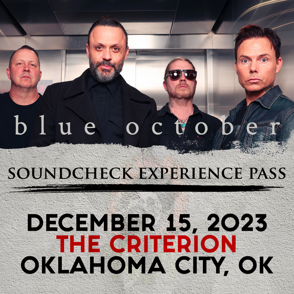 Blue October - Soundcheck Experience - 12/15 - The Criterion - Oklahoma City, OK (5:00pm)