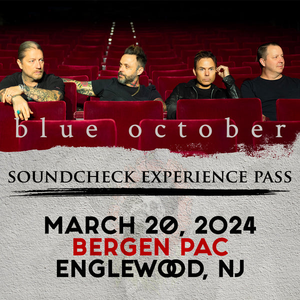 Blue October - Soundcheck Experience - 03/20 - Bergen PAC - Englewood, NJ (5:00pm)