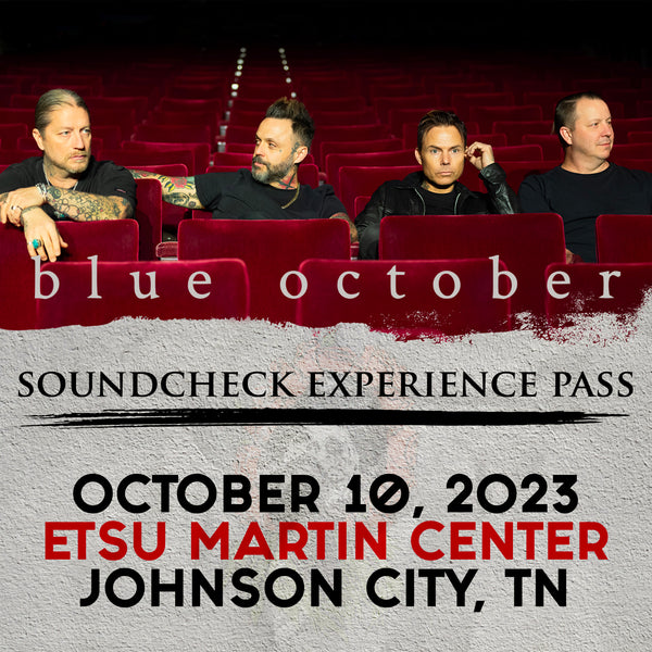 Blue October - Soundcheck Experience - 10/10 - ETSU Martin Center - Johnson City, TN (5:00pm)