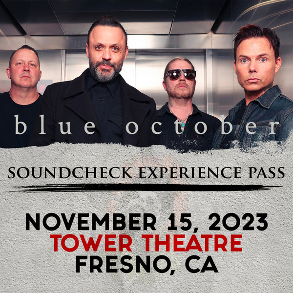 Blue October - Soundcheck Experience - 11/15 - Tower Theatre - Fresno, CA (5:00pm)