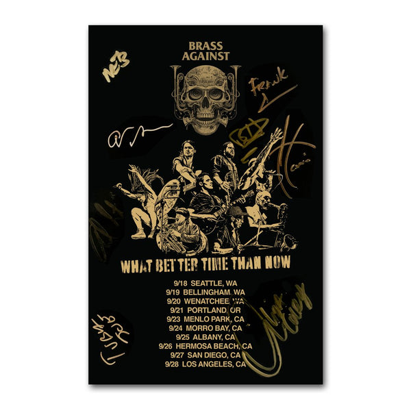 Brass Against - Signed Tour Poster