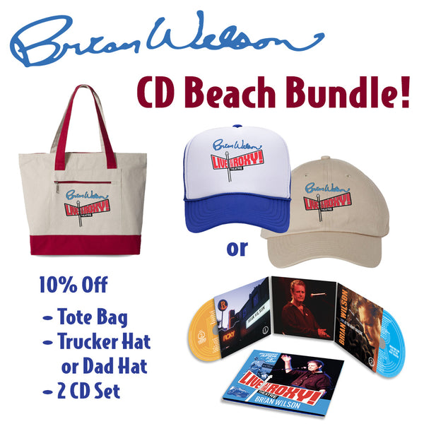 Brian Wilson - Live At The Roxy 2CD Beach Bundle (PRESALE 11/07/25)