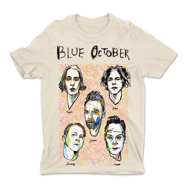 Blue October - Caricature Band Photo Tee