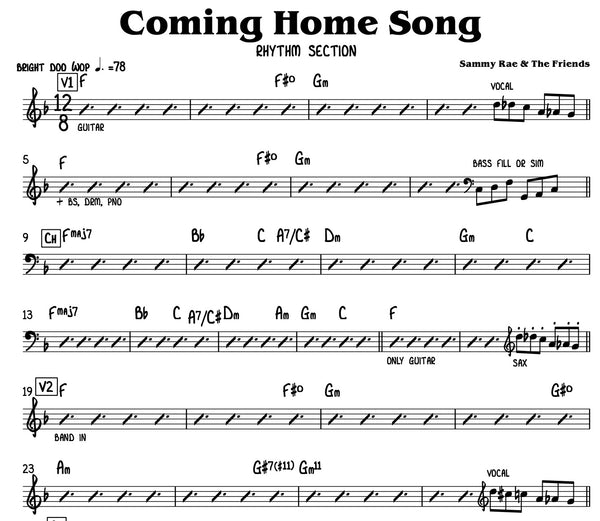 Sammy Rae - Coming Home Song Transcription Download