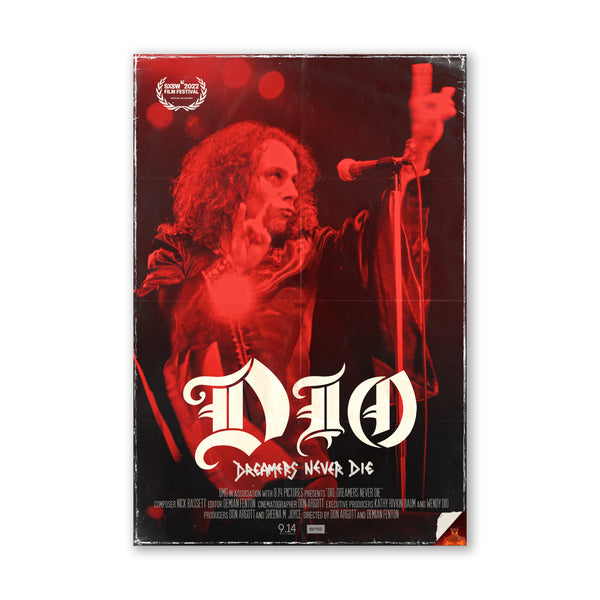 Dio - Dreamers Never Die - Limited Edition Screen Print Poster