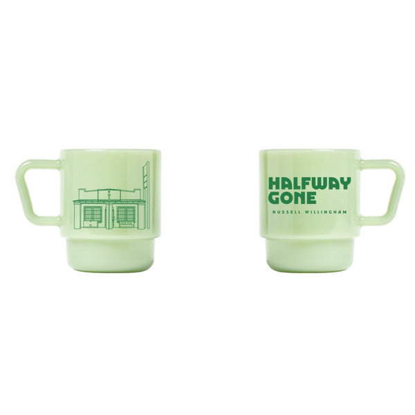 Russell Willingham - Halfway Gone Jade Milk Glass Mug (PRESALE 10/30/2026)