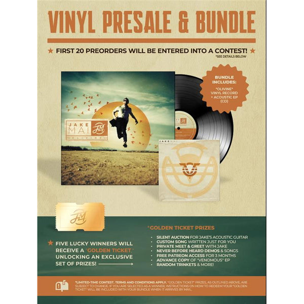 Jake Mai - Olivine Vinyl Golden Ticket Bundle (PRESALE 11/01/25)