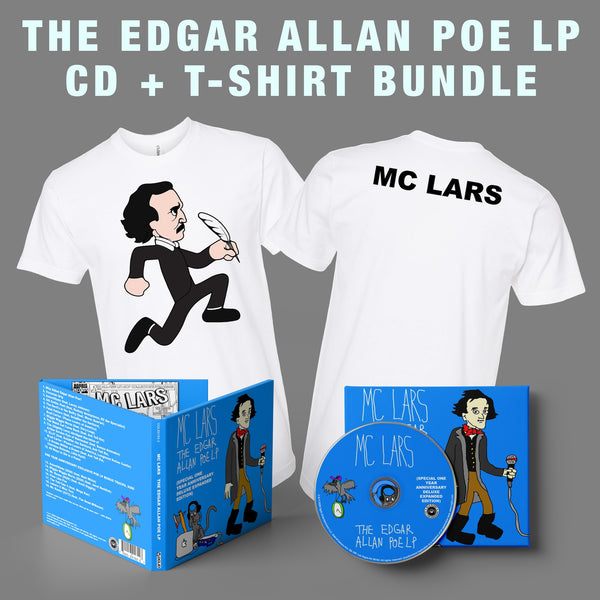 MC Lars - Edgar Allen Poe Tee + CD Bundle (PRESALE 10/28/26)