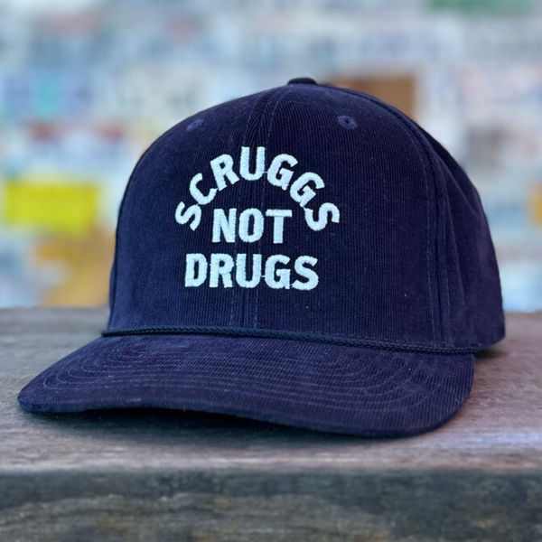 The Bluegrass Situation - Navy Scruggs Not Druggs Corduroy Cap