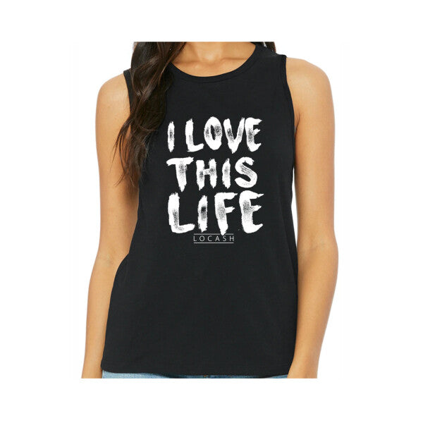 LOCASH - I Love This Life - Ladies Tank - Black