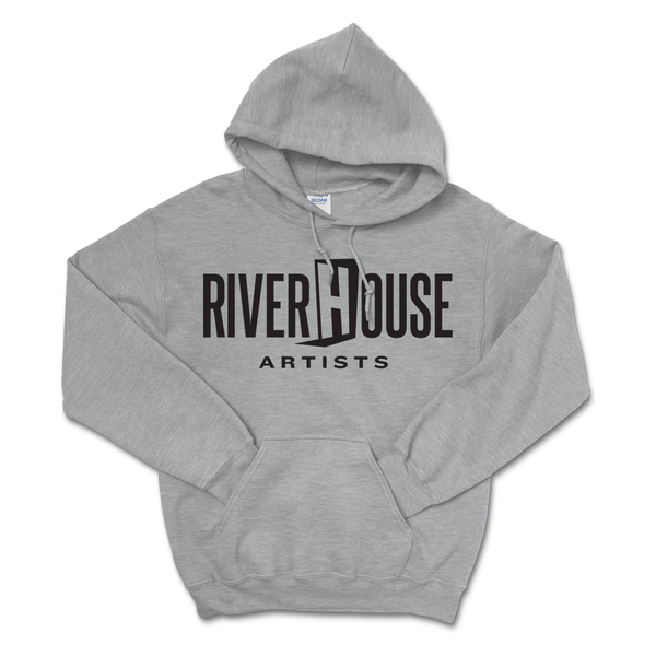 River House Artists - Grey Logo Hoodie