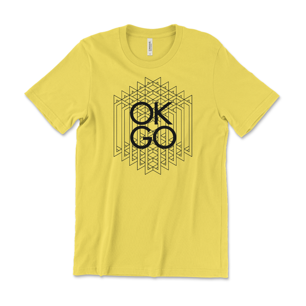 OK Go - Cubism on Lemon Yellow Tee