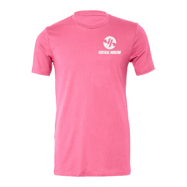 Vertical Horizon - Pink with White Print Logo Tee