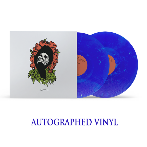 Blue October - Spinning The Truth Around (Part II) Autographed Blue Swirl Vinyl