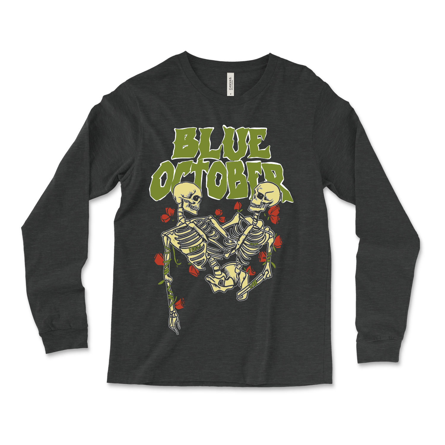 Blue October - Skeleton Buddies Long Sleeve Tee - Bandwear Blue October - Skeleton Buddies Long Sleeve Tee - Bandwear