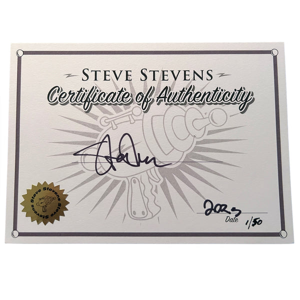 Steve Stevens - Limited Edition Autographed Collectible Raygun & Certificate of Authenticity