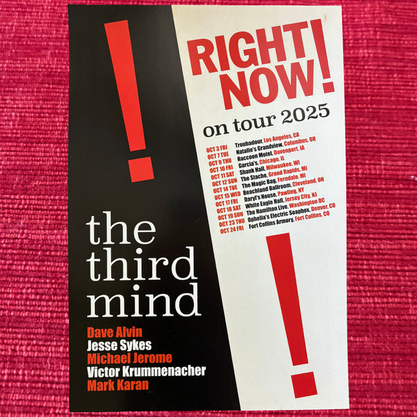 The Third Mind - Right Now! Autographed Poster