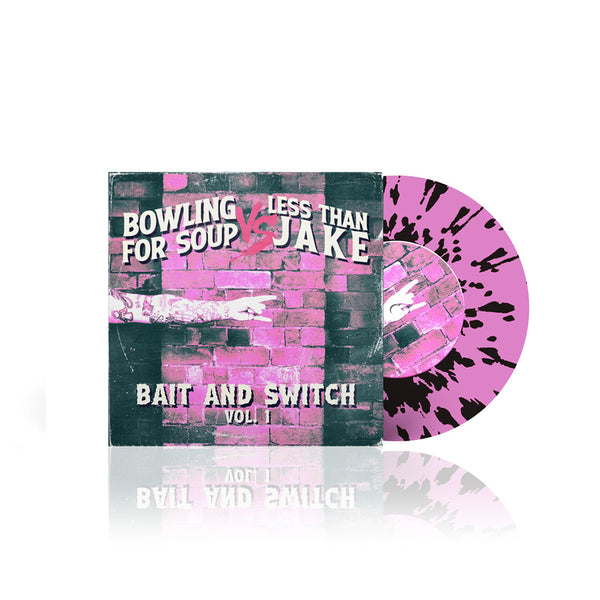 Bowling For Soup - BFS VS. LTJ Bait And Switch Vol. 1 Pink Splatter 7" Vinyl