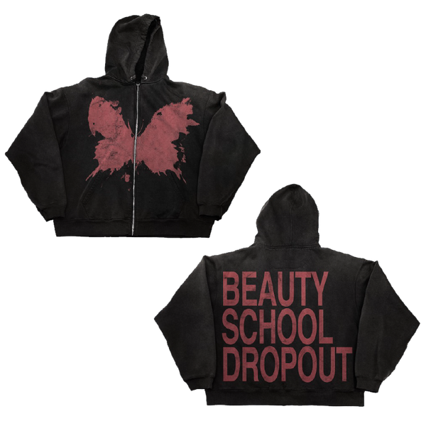 Beauty School Dropout - Butterfly Zip Hoodie (PRESALE 11/01/25)