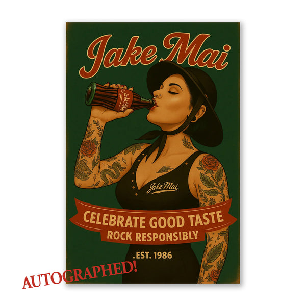 Jake Mai - Autographed Rock Responsibly 11x17 Poster