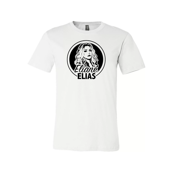 Eliane Elias - White Record Logo Tee
