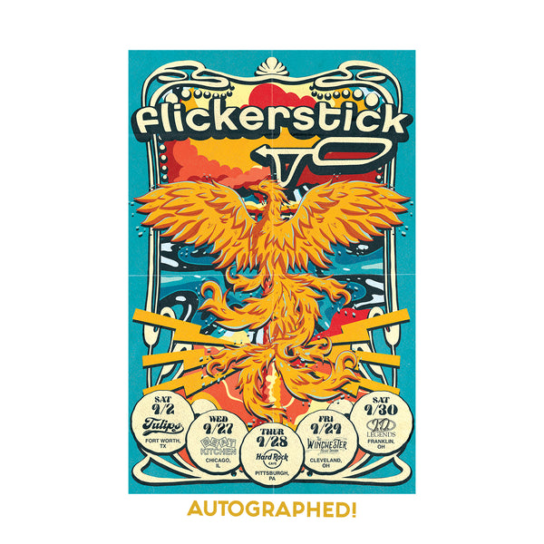 Flickerstick - Autographed Phoenix Fall 2023 Tour Poster