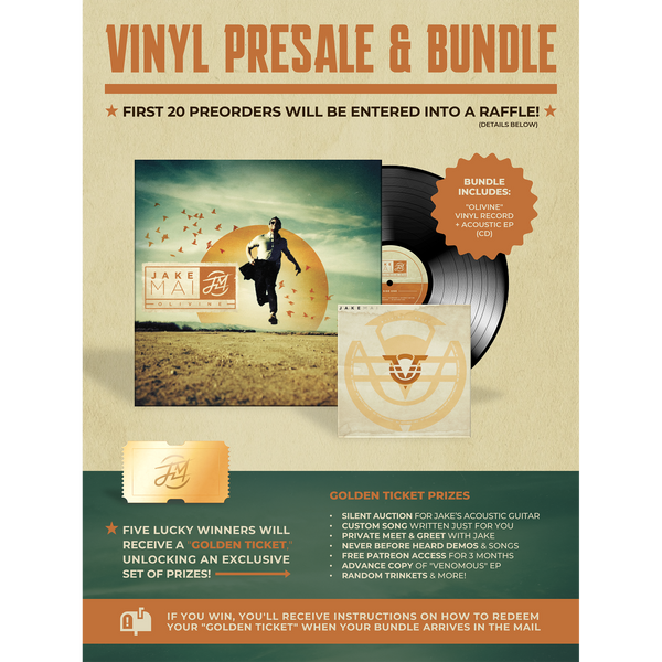 Jake Mai - Olivine Vinyl Golden Ticket Bundle (PRESALE 11/01/25)